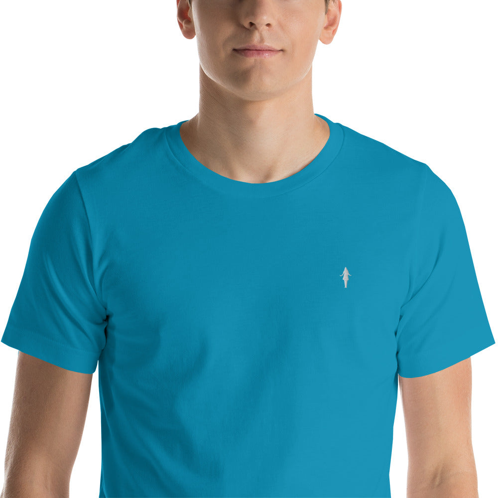 Camiseta varios colores con bordado blanco