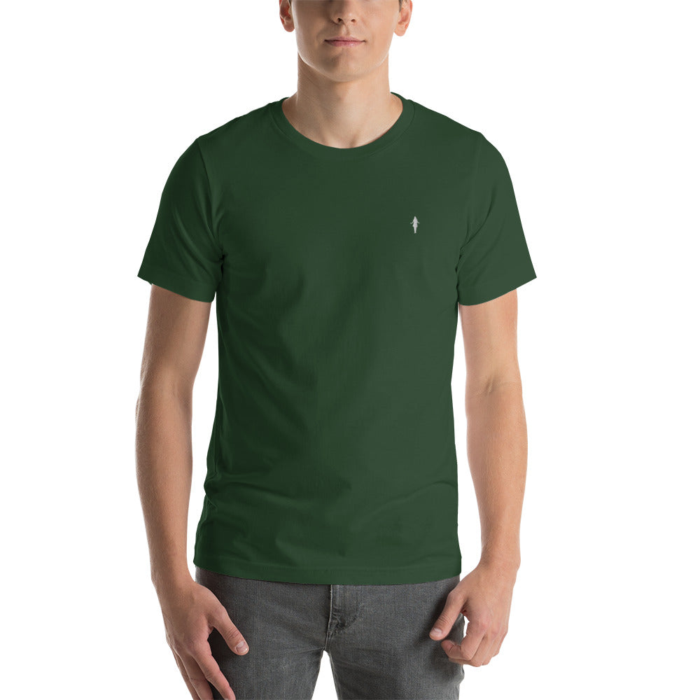 Camiseta varios colores con bordado blanco