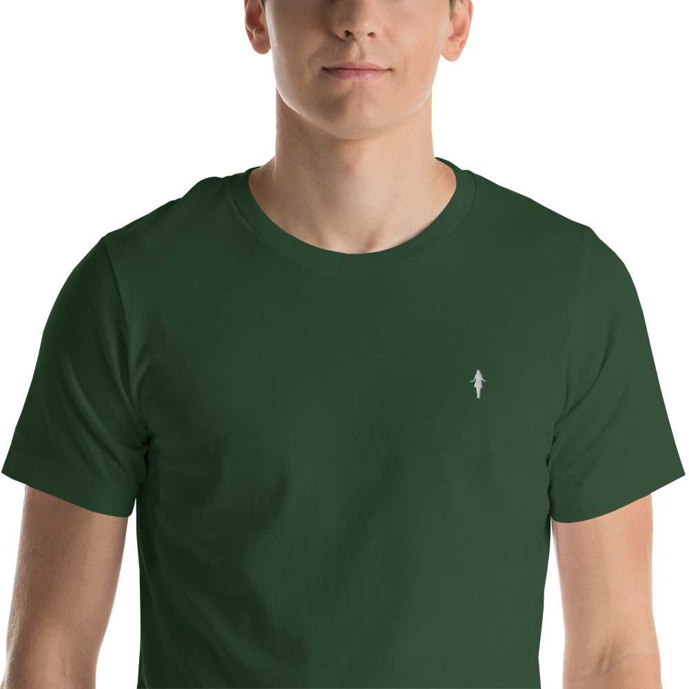 Camiseta varios colores con bordado blanco
