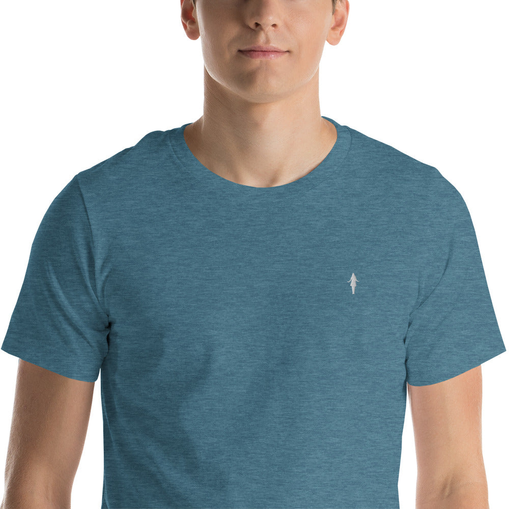Camiseta varios colores con bordado blanco