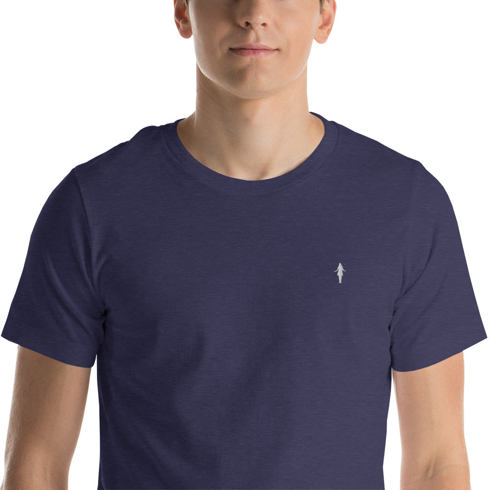 Camiseta varios colores con bordado blanco