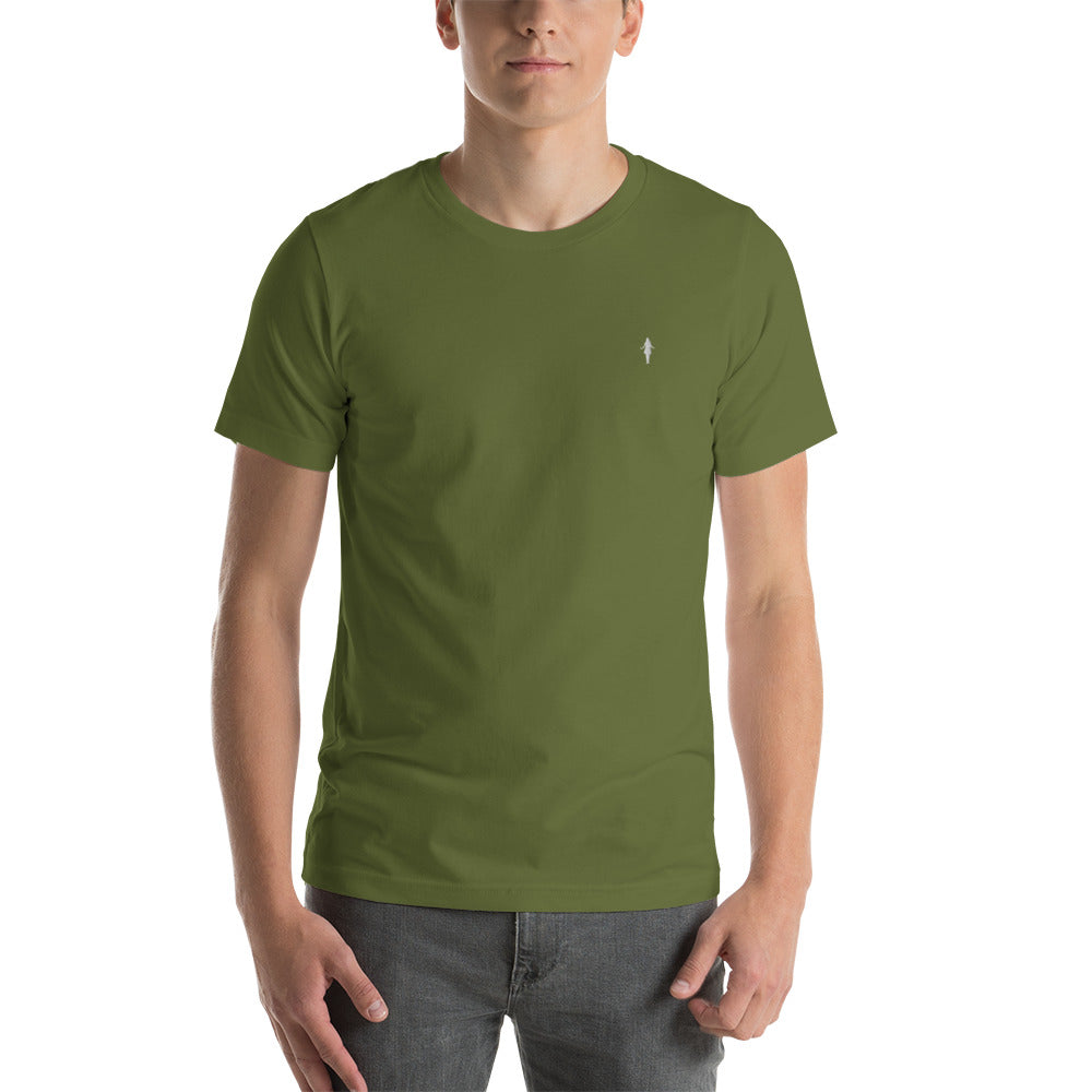Camiseta varios colores con bordado blanco