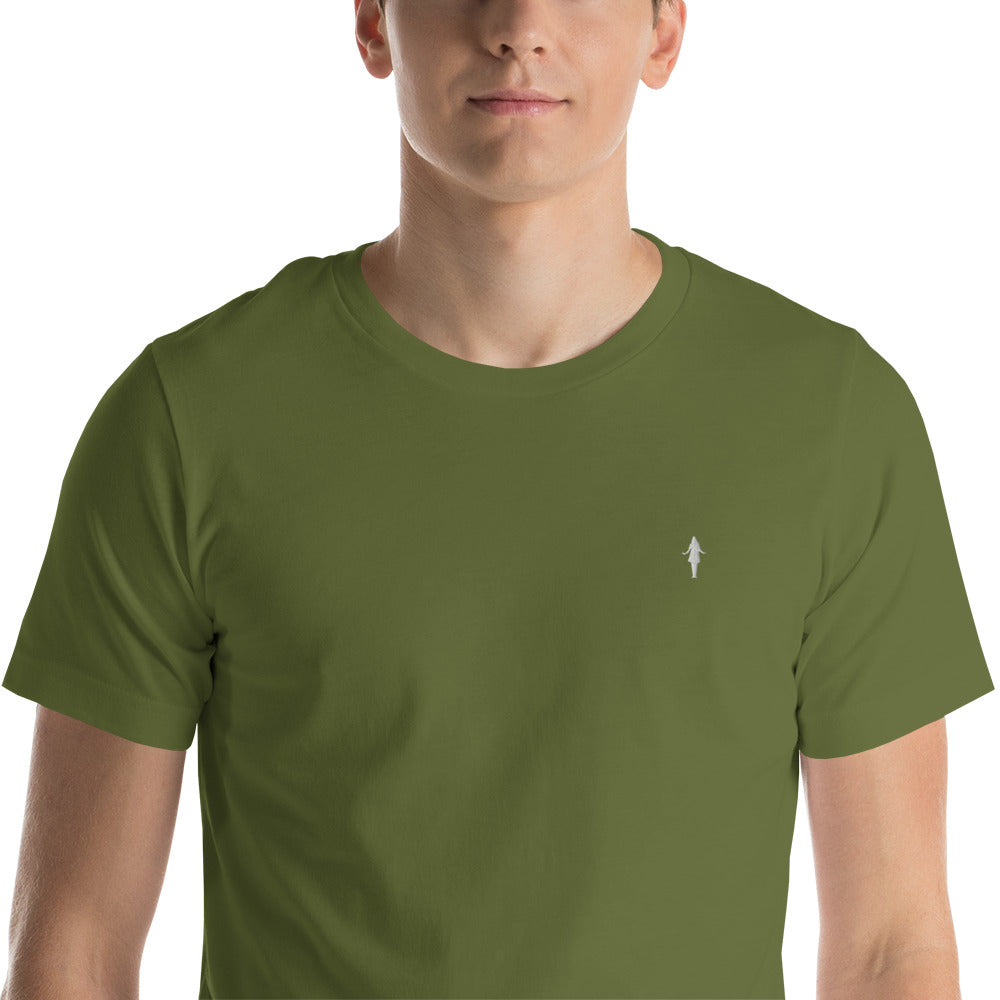Camiseta varios colores con bordado blanco