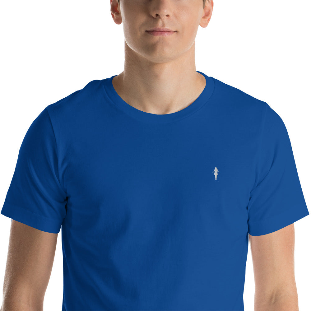 Camiseta varios colores con bordado blanco