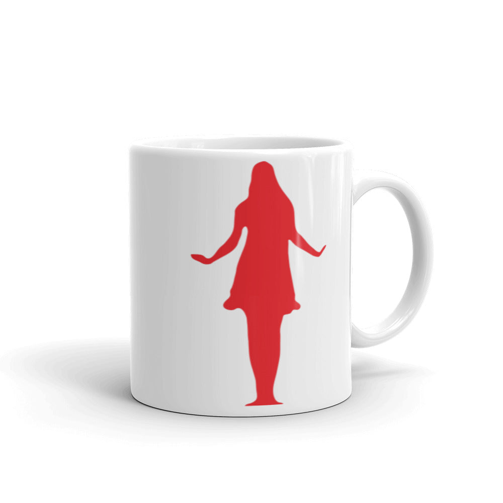 Taza blanca brillante
